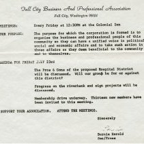 Fall City Business and Professional documents